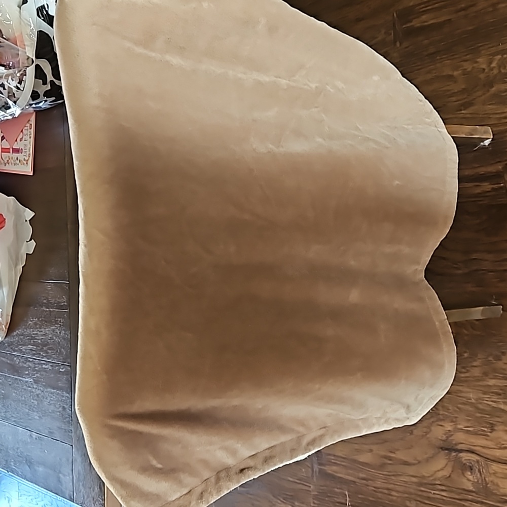 Fleece throw blanket réversible